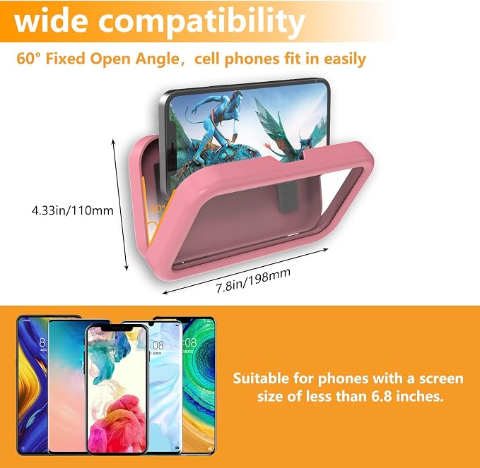 Waterproof Shower Phone Holder,360° Rotation Shower Phone Case, Angle Adjustable, Anti-Fog High Sensitivity,for Bathroom,Batheub, Kitchen Wall,Compatible with 4" - 6.8" Cell Phones