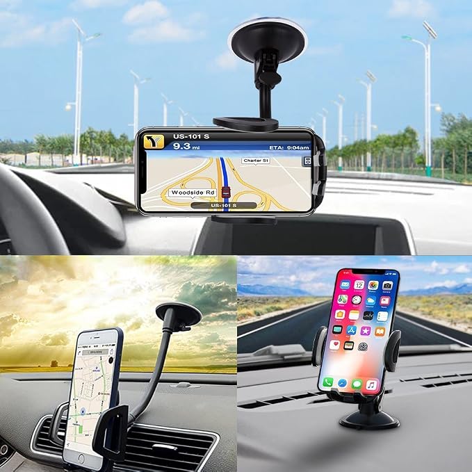 4 Mounting Tabs 3.54 inches Diameter Adhesive Pads Double Sided Foam Tape Round Self-Adhesive Tab for Dashboard Toys, Windshield, GPS, Tiles, Walls