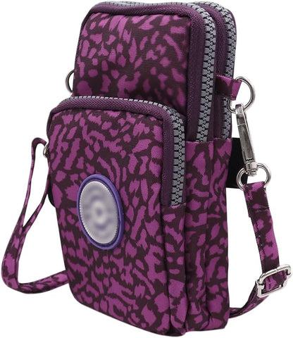 ZGMYC 3-Layers Cellphone Pouch Wristlet Purse Waterproof Sports Armband Shoulder Bag Wallet