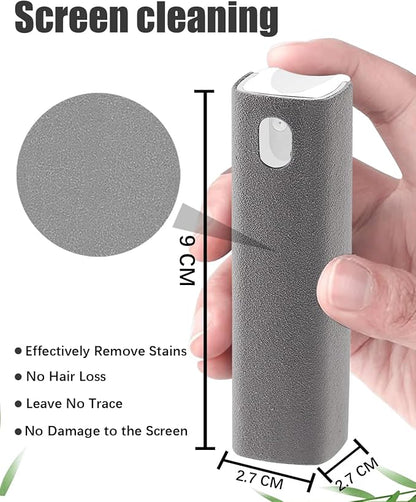 Screen Cleaner Car Screen Cleaner Spray and Wipe Mini Cleaning Kit for Travel Car Display iPhone iPad Computer Laptop Tablet MacBook Cell Phone Eyeglasses