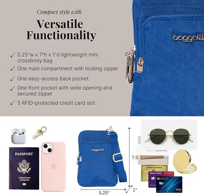 Baggallini Women's Securtex Anti-theft Activity Crossbody Bag