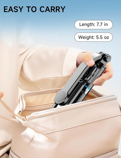 42" Selfie Stick Tripod with Fill Light Extendable Phone Stand All-in-1 Selfie Stick Travel Tripod with Detachable Remote & Phone Holder Cell Phone Tripod Compatible with iPhone/Android