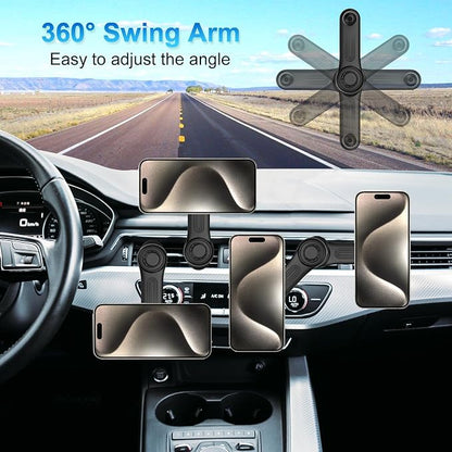 Car Vent Clip for Car Mount [Never Blocking] Universal Car Phone Holder Mount Vent Clip Replacement, 17mm Ball Joint Air Vent Clip for Car Fits Most Car Phone Holder and Wireless Car Charger