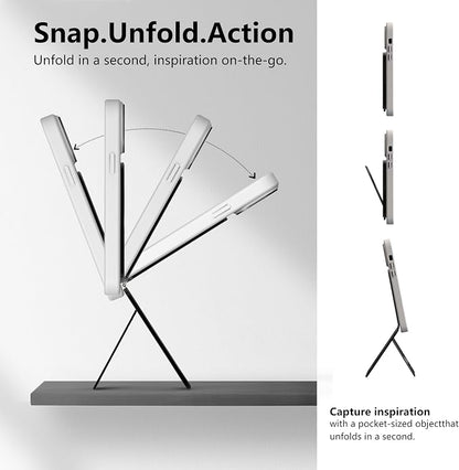 Magnetic Tripod for iPhone, Aluminium Phone Tripod Stand Compatible with Magsafe iPhone 17/16/15/14/13/12 Series, Foldable Strong Magnetic Phone Stand & Travel Essentials Accessories