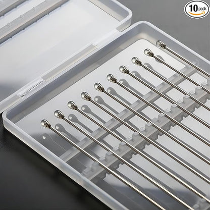 Tiny 2.5mm Cleaning Swabs – Effortlessly Clean Camera Sensors, Electronics & PCBs – ESD-Safe, No Residue, No Scratches.(Transparent-10Packs, Electrostatic adsorption)