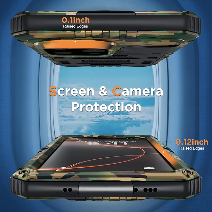 Beasyjoy for iPhone 16 Pro Max Case Waterproof, Metal Heavy Duty Full Body Protective Case with Built-in Screen Protector, Military Grade Shockproof Defender Cover for iPhone 16 Pro Max 6.9", Camo