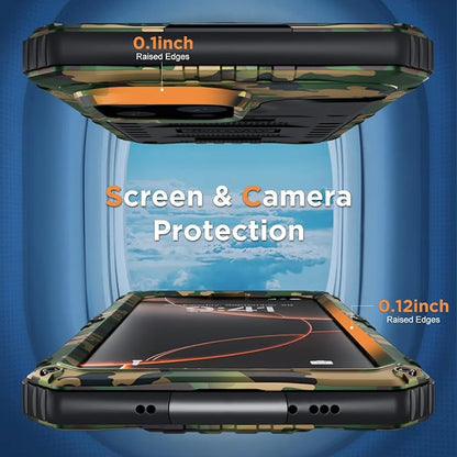 Beasyjoy for iPhone 16 Pro Max Case Waterproof, Metal Heavy Duty Full Body Protective Case with Built-in Screen Protector, Military Grade Shockproof Defender Cover for iPhone 16 Pro Max 6.9", Camo