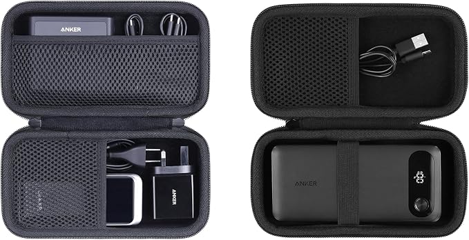khanka Hard Case for Anker 100W Charging Base + Anker Power Bank 20k