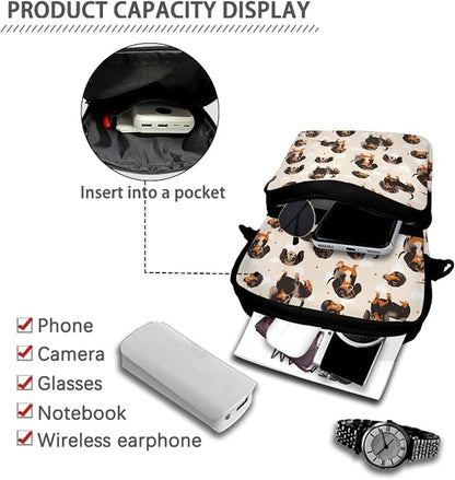 Men's Crossbody Bag, Small Cell Phone Wallet, Women's Shoulder Handbag, Travel Gym Bag