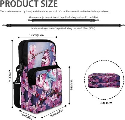 Men's Crossbody Bag, Small Cell Phone Wallet, Women's Shoulder Handbag, Travel Gym Bag