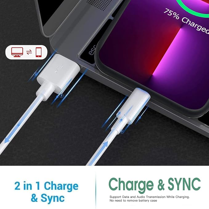 Battery Case for iPhone 13 Pro Max, Upgraded 10800mAh Rechargeable Portable Protective Extended Charger With Wireless Charging Compatible With iPhone 13 Pro Max (6.7 inch) & Carplay - Black