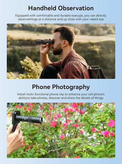 MIAO LAB HD 10X Telephoto Lens & 200mm Macro Lens, 2-in-1 Aluminum Phone Camera Lens Kit with 17mm Lens Thread Interface Mobile Phone case. Phone Lens Attachment Fit for iPhone 17 Pro Max
