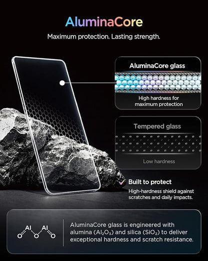 Spigen GlasTR EZ FIT Pro Screen Protector for Galaxy Z Fold 8 | 9H+ Tempered glass, Scratch resistance, Auto-align tray, Lab-tested 100% clarity, Original touch, Case-friendly, 2 Pack