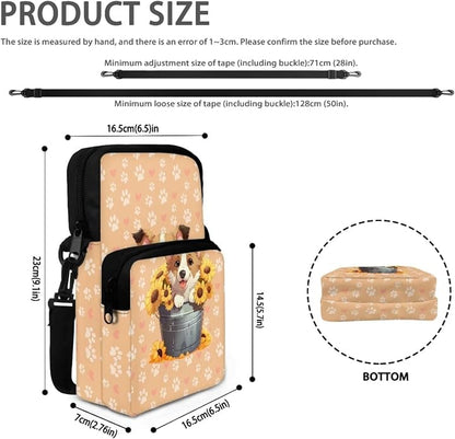 Men's Crossbody Bag, Small Cell Phone Wallet, Women's Shoulder Handbag, Travel Gym Bag