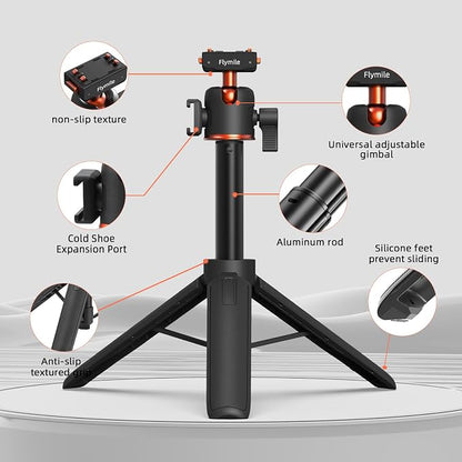 Tripod for Insta360 X5 ACE Pro 2, 21” Selfie Stick Quick Release Extension Rod Mini Table Desk Portable Handle Grip Stand with Cold Shoe for Insta 360 X5 X4 Air, ACE Pro 2 Accessories