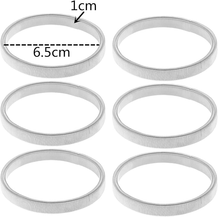 COLORFUL BLING 2-6pcs Metal Arm Band Adjustable Anti-Slip Bracelet Shirt Sleeve Holders Wrap Bangle Garters Stretch Armbands Set Gift