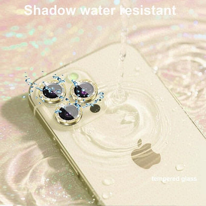 Compatible for iPhone Air Camera Lens Protector Bling, Cute Sparkle Glitter Camera Cover for Women, Individual Ring, Anti-Scratch 2 Pack Protectors for 17 Air (1 Rugular Use + 1 Extra), Light Gold