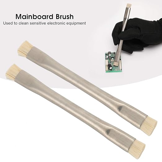 Anti-Static Brush, 2pcs Antistatic ESD Brush Motherboard Cleaning Tools Cleaning Brush Kit for Keyboards, Cell Phone Parts, Computer Fans