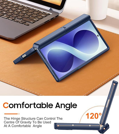 SPIDERCASE Magnetic for Samsung Galaxy Z Fold 8 Ultra Case,Built-in [Screen Protector] [Hinge Protection] [Kickstand] Full Body Protective Phone Case for Z Fold 8 Ultra - Blue