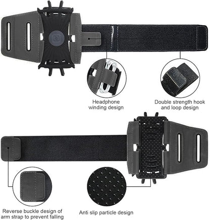 Wristband Phone Holder for Running, 360 Degree Rotation Sports Armband Phone Holder for Running Armband for 13 Pro, for for, for for, for Hiking