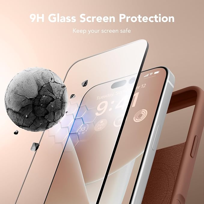 GONEZ Magnetic for iPhone 17 Pro Max Case, Compatible with MagSafe, [Screen Protector + Camera Lens Protector], Liquid Silicone Anti-Scratch Shockproof Protective Phone Case 6.9 inch, Brown
