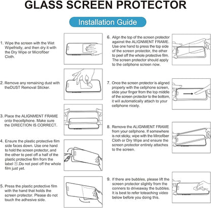 Mothca 2 Pack Matte Glass Screen Protector for iPhone 16 Pro [6.3 inch] + 2 Pack Camera Lens Protector, Anti-Glare & Anti-Fingerprint (Not Privacy Film) Tempered Glass, Bubble Free, Smooth as Silk