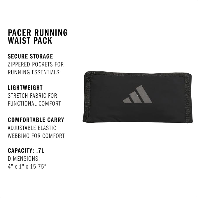 adidas Pacer Waist Pack – Running Bag for Women & Men