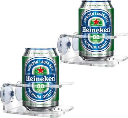 2PACK Beer Racks Holder for Shower, Drink Racks Holder, Shower Drink Holder，Portable Cupholder Caddy for Beer, Extra Sturdy