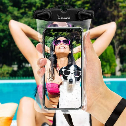 Universal Waterproof Phone Pouch, 4 Pack IPX8 Waterproof Phone Lanyard Case Compatible with iPhone 17 16 15 14 13 Max Pro Plus, Galaxy S23 S22 S24 Note 20/10/9 up to 7.5", Dry Bag for Vacation