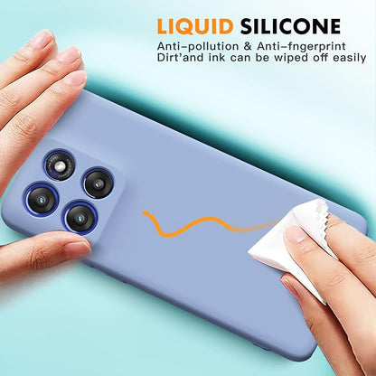 Case for Motorola Moto G Stylus 5G 2025, 2 Pack Tempered Glass Screen Protectors, Soft TPU Liquid Silicone Shockproof Gel Case-Lavender