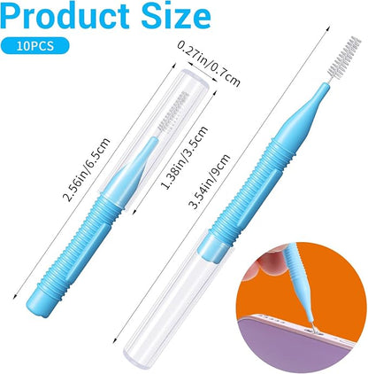 10 Pcs Charging Port Cleaner Phone Port Cleaner USB C Ports Cleaning Tool Anti-Clogging Phone Mini Brushes Phones Speaker Cleaners for Speaker and Receiver Tablet Camera Etc