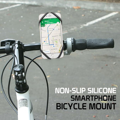 Cellet Motorcycle, Bike Phone Mount, Universal Bicycle Holder Mount Compatible for Apple iPhones, Samsung Galaxy, Google Pixels, Motorola Smartphones (Grey)