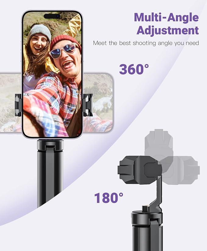 Anozer Mini Tripod with Universal Phone Holder & Cold Shoe, Lightweight Phone Stand & Camera Tripod, Compatible with iPhone 14 Pro Max/14 Pro, GoPro, Webcam, Mini Projector