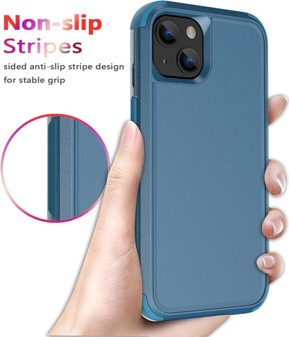 Diverbox for iPhone 13 Case [Shockproof] [Dropproof] [Dust-Proof],Heavy Duty Protection Phone Case Cover for Apple iPhone 13 (Blue)