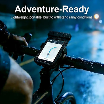 IPX8 Waterproof Phone Case (2-Pack) - Universal Waterproof Bag for iPhone, Samsung, Pixel up to 7” | Clear Touchscreen for Swimming, Snorkeling, Kayaking & Beach (Shadow Black and Shadow Black)