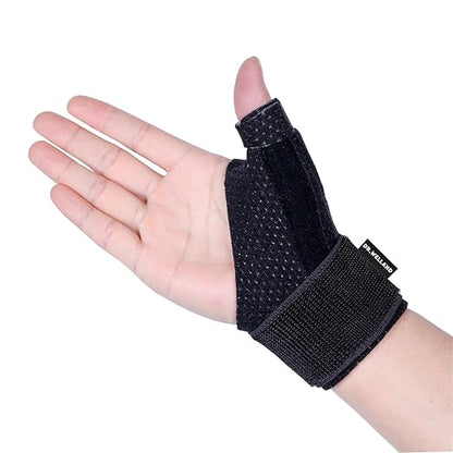 Reversible Thumb & Wrist Stabilizer splint for BlackBerry Thumb, Trigger Finger, Pain Relief, Arthritis, Tendonitis, Sprained and Carpal Tunnel Supporting, Lightweight and Breathable S/M