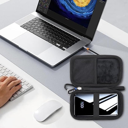 Portable Bank Charger Case for YILANS for OHOVIV for Charmast for VRURC for SABANI for CFIAI for RGVOTA for IAPOS Portable Charger Power Bank, Case Only (Black) (Black)