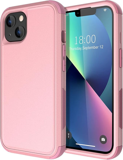 Diverbox for iPhone 13 Case [Shockproof] [Dropproof] [Dust-Proof],Heavy Duty Protection Phone Case Cover for Apple iPhone 13 (Pink)