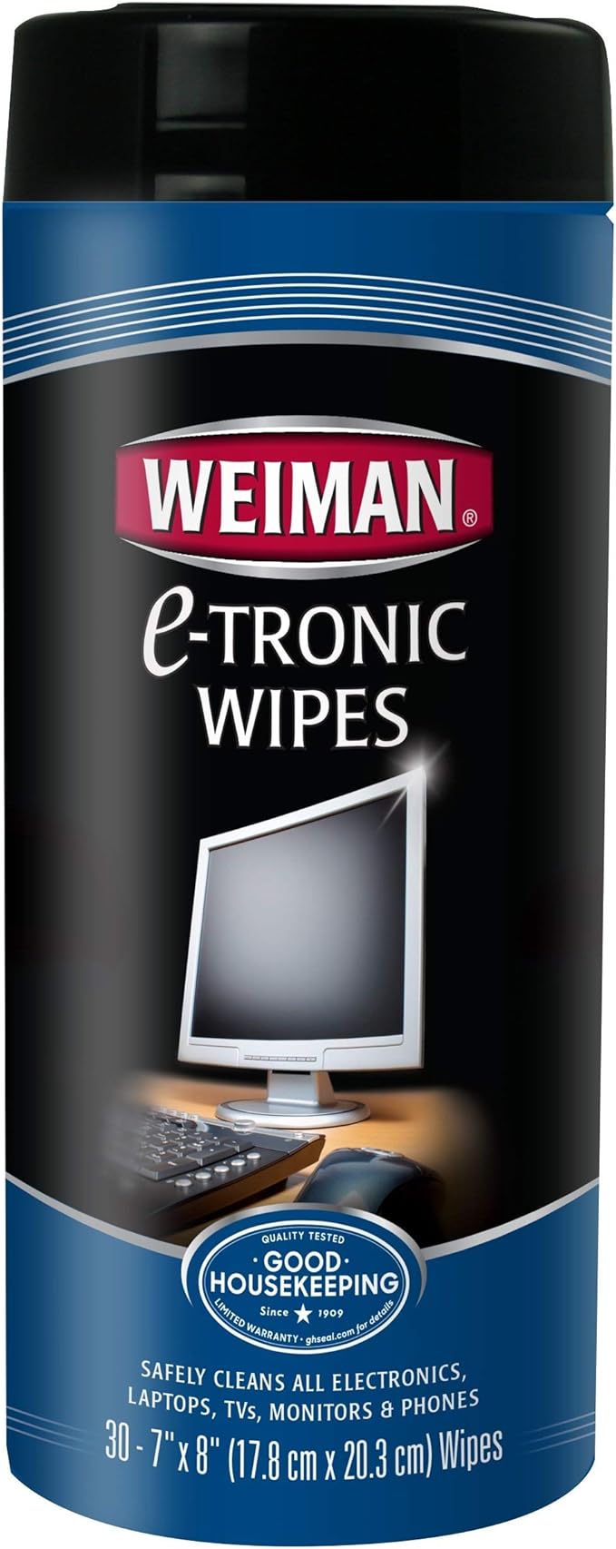 Weiman Electronic Wipes Canister 30 Count (Pack of 2)