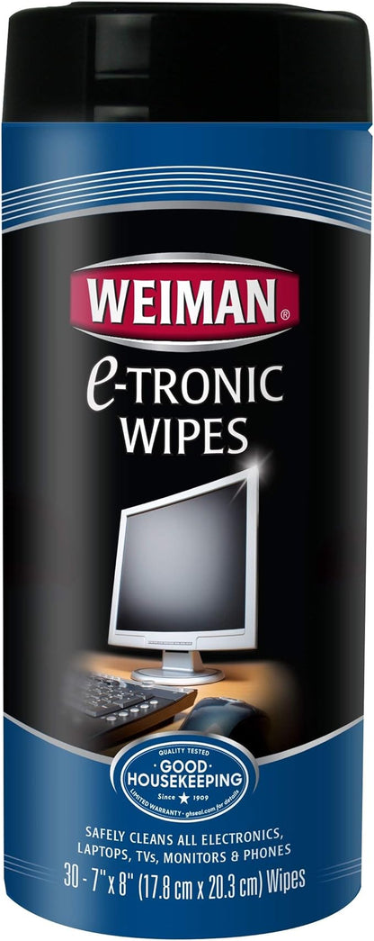 Weiman Electronic Wipes Canister 30 Count (Pack of 2)