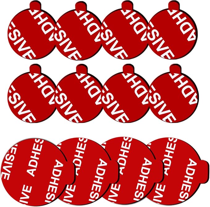 8 Pack Sticky Adhesive Compatible with Socket Mount Base, PKYAA Double-Sided Replacement Tape for Car Magnetic Phone Holder, 4 Pack Sticker Pads for Collapsible Grip & Stand Base