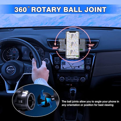 Karltys Compatible with Cell Phone Holder Nissan Rogue 2014-2020 (Not for Rogue Select) /Rogue Sport 2017-2023 /Murano 2015-2023 Car Mobile Phone Holder Dashboard Air Vent Mount Adjustable Stand