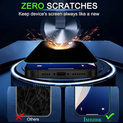 IMBZBK [Auto-Dust Removal] 3 Pack Privacy Screen Protector for iPhone Air [6.5 INCH] Anti Spy Private Accessories for 17 Air, Case Friendly Film, Military Grade Tempered Glass 3 Camera Lens Protector