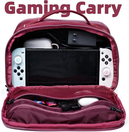 Accessories Bag & Tech Pouch | Organizer for Cables, Electronics & Everyday Essentials, Water-Repellent, Dual-Sided Padded