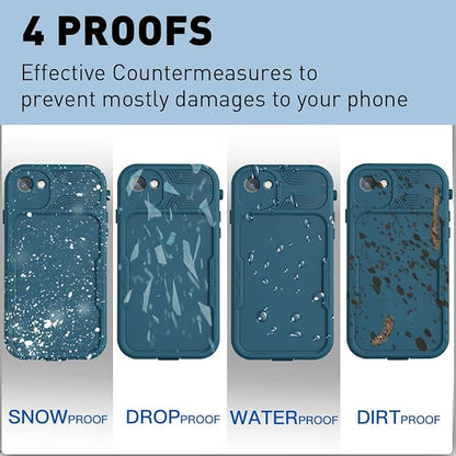 AICase iPhone SE 2020/2022/iPhone 7/8 Waterproof Case, 4.7" 360 Dustproof and Shockproof, IP68 Full Body Protection Fully Sealed Underwater Protective Cove for iPhone 7/8/SE 2020/SE 2022 Green