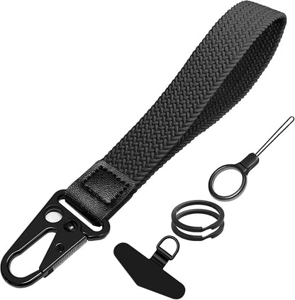 Stretchy Wristlet Keychain, Wrist Lanyard Strap Key Chain Holder to Hold Keys Wallet Phone ID Badge for Men Women