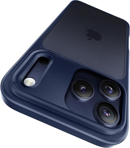CASEKOO Armor Shockproof Designed for iPhone 17 Pro Case [16FT Military Grade Protection] Matte Finish Protective Phone Case Anti-Fingerprint Thin Slim Hard Cover for iPhone 17 Pro - Deep Blue