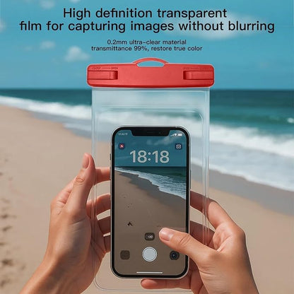 1/2 Pack Waterproof Phone Pouch Compatible with iPhone 17 16 15 Pro Max & Galaxy S24+/S23 7in Waterproof Phone Case with Lanyard, IPX8 Beach Travel Must Haves, Beach Essentials, Red, 1 Pack