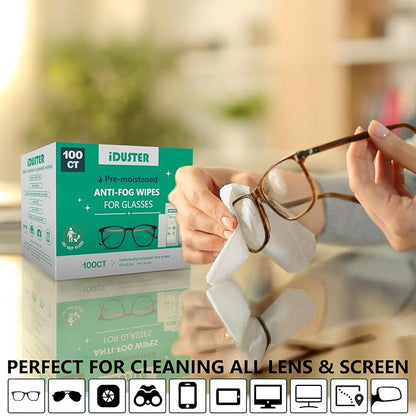 Screen Cleaner Wipes for Electronics, Individually Wrapped Laptop Screen Cleaner Wipes, Pre-Moistened Portable Electronic Wipes for Cell Phone, TV Screen, Computer Screen, Pack of 100