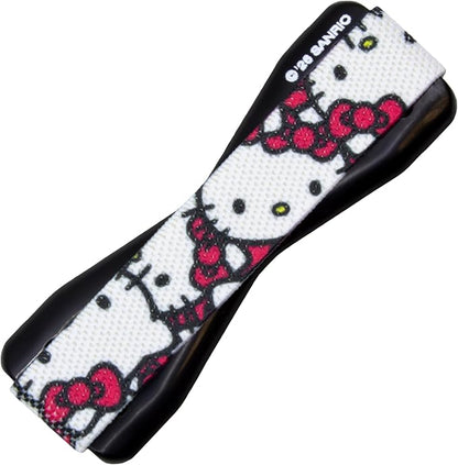 Hello Kitty® Pattern - LOVEHANDLE Universal Phone Grip for Smartphones & Mini Tablets - Phone Holder for Hand - Wireless Charging Compatible - Made in The USA